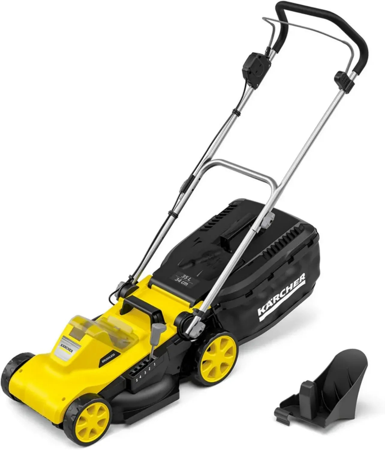 Kärcher Akku-Rasenmäher LMO 3-18 für bis zu 350 m² Rasenflächen, 34 cm Schnittbreite, 35 l Grasfang, kompatibel mit 18 V Akku, exkl. Akku